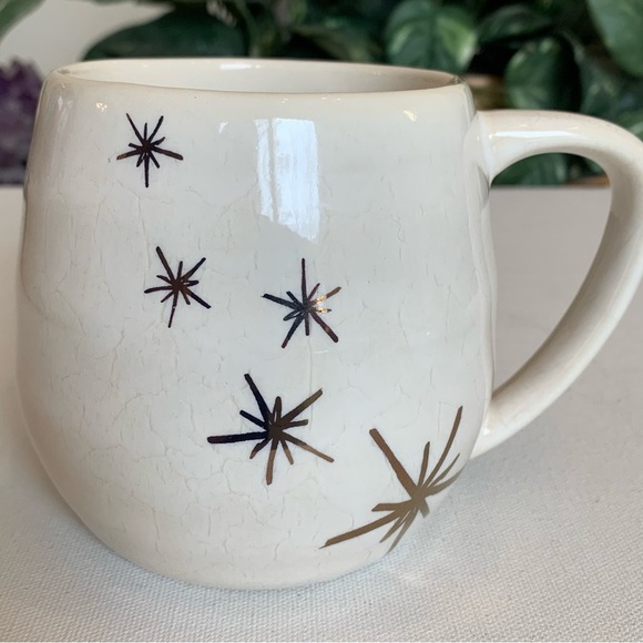 Atomic Starburst Mug Cup W Mushroom Lid Chrissy Teigen Stoneware Coffee Tea 18oz - Picture 9 of 13